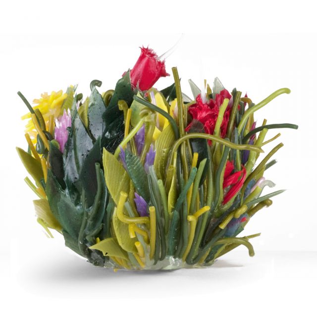 Silicone Rubber Vase handcrafted in Italy  - Green path xs | Giobagnara Il Prato Venezia