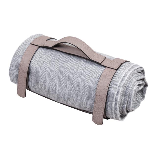 LEATHER TOWEL AND BLANKET HOLDER