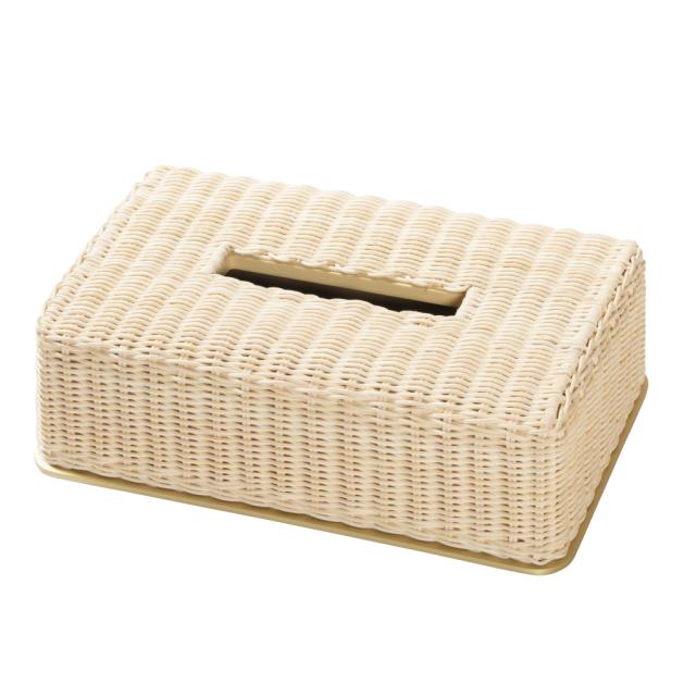 RATTAN RECTANGULAR TISSUE HOLDER - AMIENS