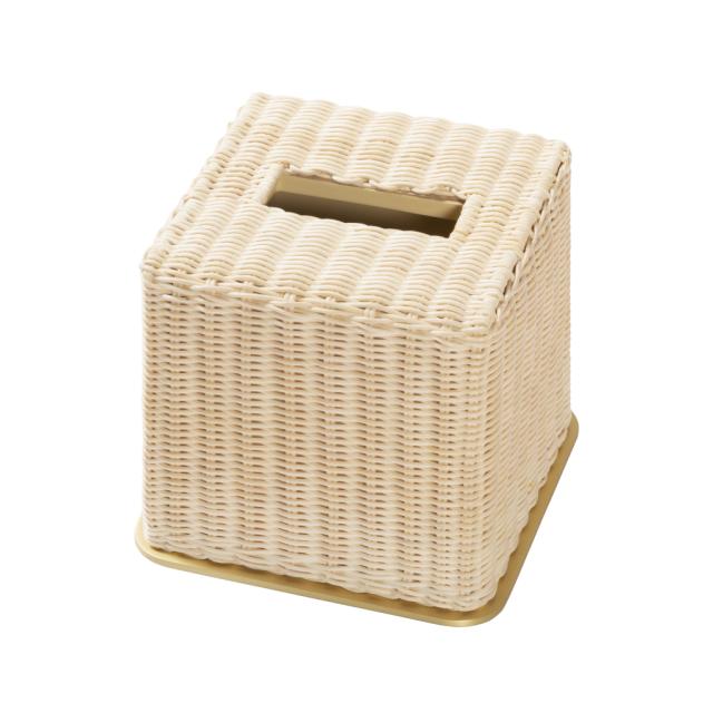 RATTAN SQUARE TISSUE HOLDER - AMIENS