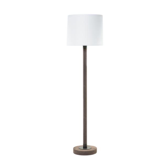 Table lamp with leather upholstery and metal inserts - Gallia | GioBagnara Venezia