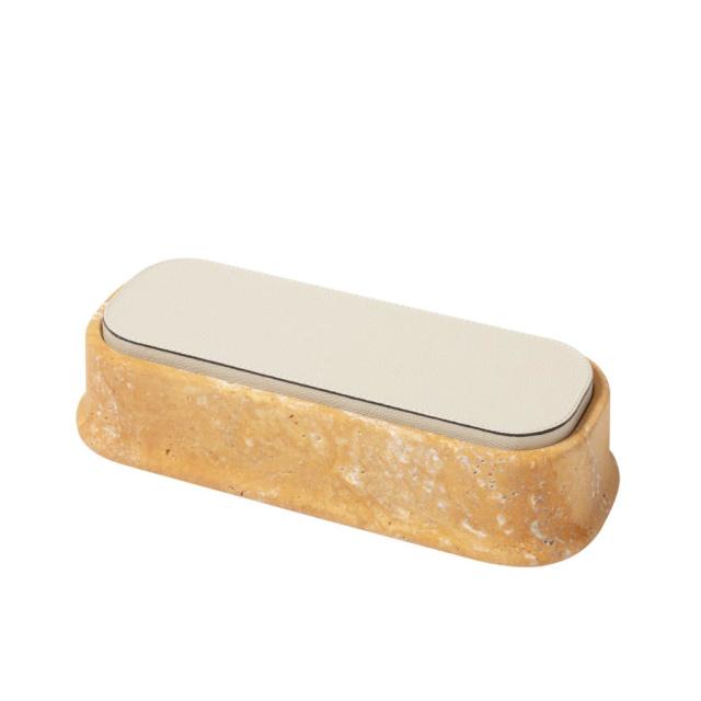LEATHER & MARBLE LONG RECTANGULAR BOX - RODI