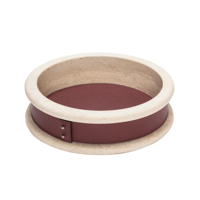 TRAVERTINE BOWL LOW - ERCOLANO