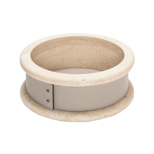 TRAVERTINE BOWL HIGH - ERCOLANO