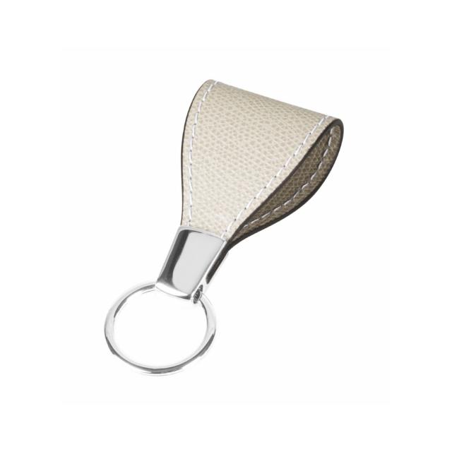 Key rings in leather and chrome metal | Giobagnara