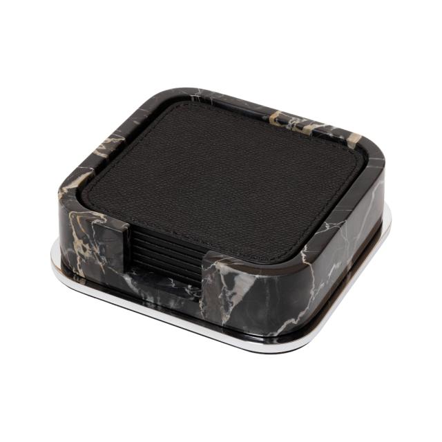 MARBLE COASTER HOLDER SQUARE ROUNDED - POLO
